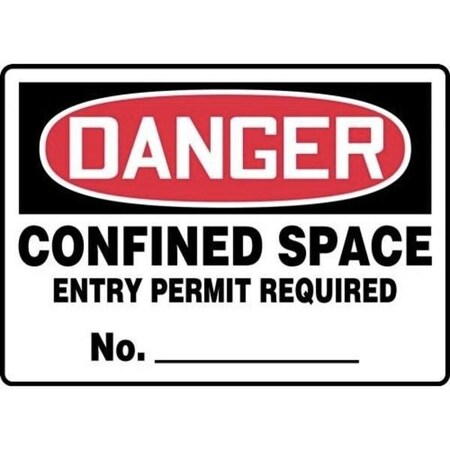 Accuform OSHA DANGER SAFETY SIGN CONFINED MCSP124XL MCSP124XL